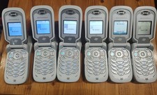 Lot Of 6 Motorola i450 Gray Boost Mobile Very Rare Phone w/ Games -