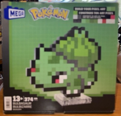 Mega - Pokemon Bulbasaur, Pixel Art, 374￼ Piece Building Toy Set [New Toy] Bric