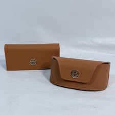 Lot of 2 Tory Burch Saffiano Leather Cases for Eyeglasses Sunglasses Glasses
