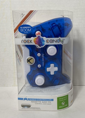 Rock Candy Wired Controller Microsoft XBOX One Blueberry Boom - NEW OPEN BOX