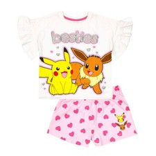 Pokemon - Ensemble de pyjama court BESTIES - Fille (NS6504)