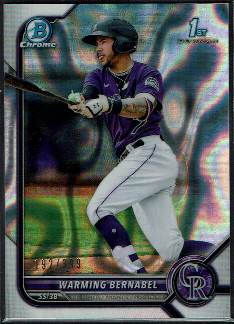 2022 Bowman - Chrome Prospects Warming Bernabel #BCP-46 Lava Refractor /399 (RC)