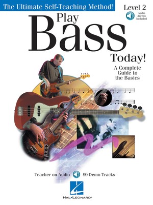 Play Bass Today 2 Beginner Bass Guitar Lessons Hal Leonard Tab Book Online Audio