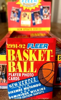 1991-92 FLEER NBA Basketball (New Update Series) 🏀 PACK 14 Cards IMPORT OVP‼️ - Bild 1 von 4