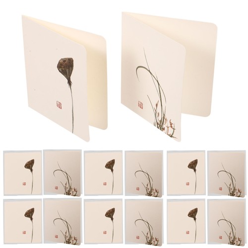 24Pcs Chinese Style Children Handmade Blessing Cards for Festival Gift Party wit - Picture 3 of 11