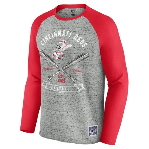 Men's Darius Rucker Collection by Fanatics Heather Gray Cincinnati Reds Raw - 第 2/4 張圖片