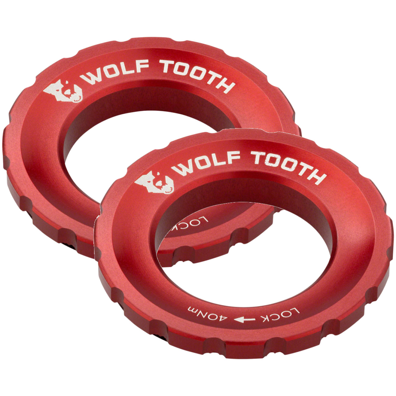 Комплект из 2 колец для фиксации центрального замка ротора с зубьями Волка - Красный 6790₽