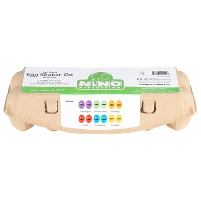 Meinl Nino Egg Shaker Set Soft Sound im Eier- Karton - NINOSET19