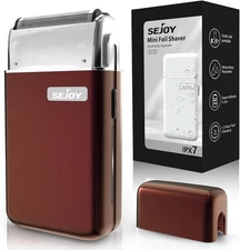 Sejoy Portable Electric Razor for Men with Toothed & Mesh Blades