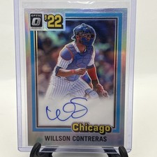 2022 Panini Donruss Optic Retro 1981 Auto Willson Contreras #81S-WC Ref Sox CUBS