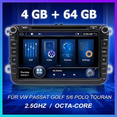 7'' Autoradio NAVI GPS DVD DAB+ Für VW GOLF PASSAT TIGUAN TOURAN Sharan POLO 64GB