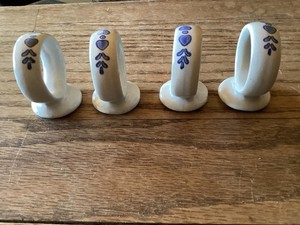 Vintage Yorktowne Napkin Rings by Pfatzgraff 4 for One Price!