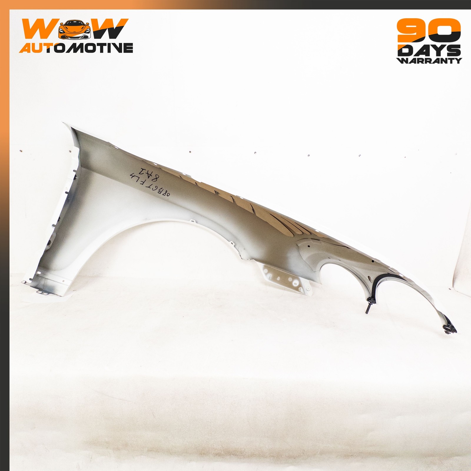 04-13 BENTLEY CONTINENTAL GTC FRONT LEFT DRIVER SIDE FENDER ASSEMBLY WHITE OEM