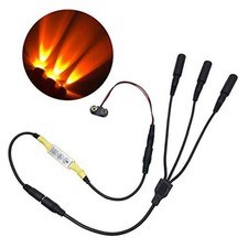 Flame Orange 3 Head Micro Special Effects flicker Light Kit 12v 9v Dc for