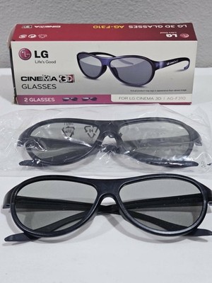 LG Cinema 3D Glasses TV Passive AG-F310 - In Original Box 2 Pair glasses