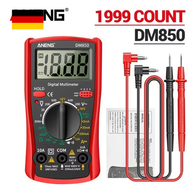 DM850 Digital Multimeter 1999 Professional Multi Tester Voltmeter Ammeter 600V