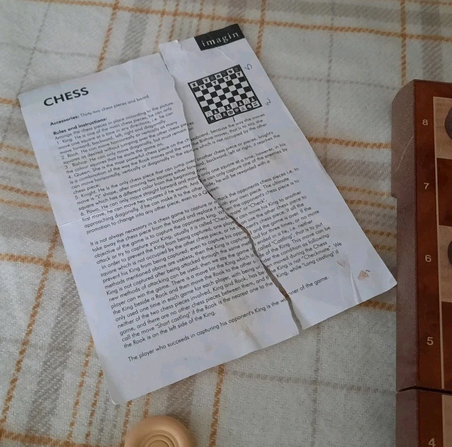 Magnetic Chess & Checkers / Draughts Folding Travel Game Set - Image 4 of 4