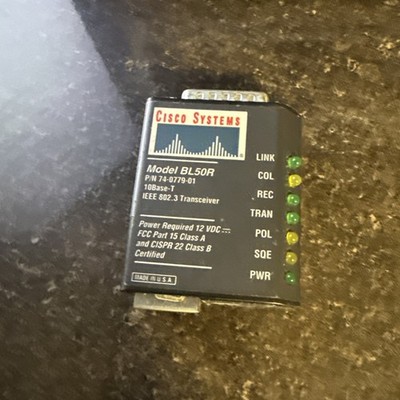 Cisco BL50R P/N 74-0779-01 10Base-T IEEE 802.3 Transceiver