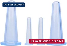 4Pcs Massage Cupping Set Silicone Mini Facial Cups Face Massager Helper Skin Car