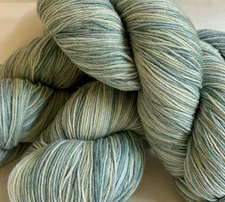 Lot 3 Skein Peruvian #1 SOFT Wool Super Wash Yarn w/Nylon 10.6oz 300gr Blue Mix