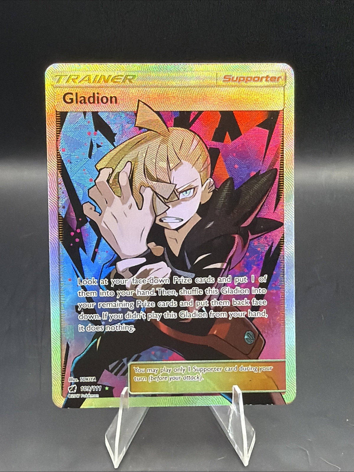 Gladion (Full Art) 109/111 Sm-Crimson Invasion Holo