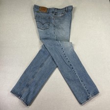 Vintage 90s Levis 505 Jeans Mens 36x32 Blue Regular Fit Straight Leg Denim
