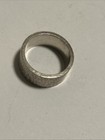 Retired James Avery Hammered WIDE Sterling Silver Ring About 3/8" Wide Sz 9 — photo 6