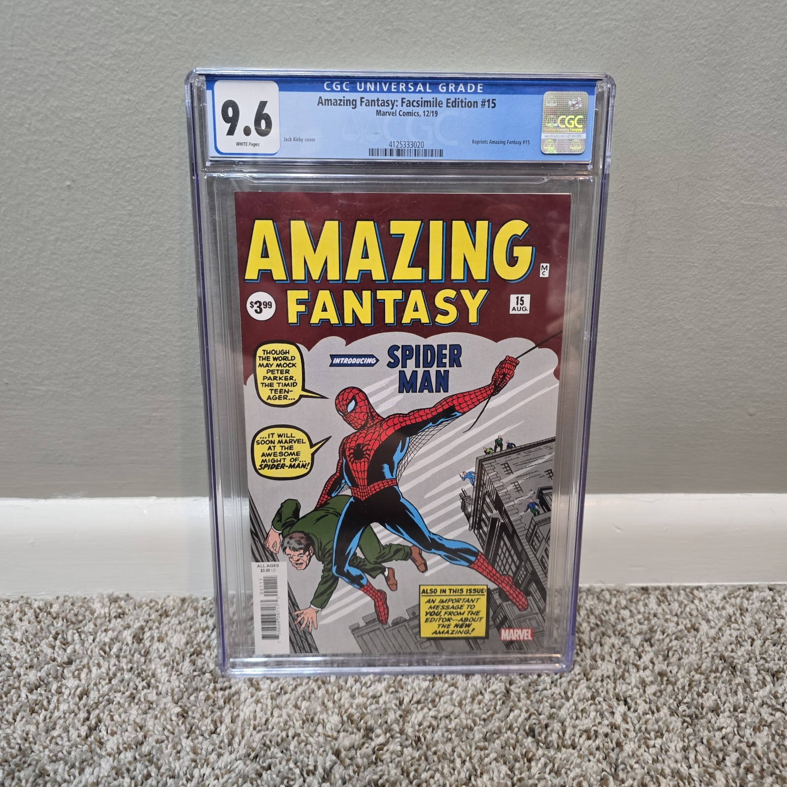Amazing Fantasy #15 (Facsimile Variant) Value - GoCollect