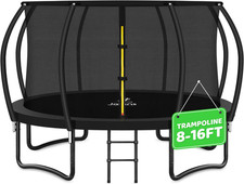 Trampoline 8FT 10FT 12FT 14FT 15FT 16FT, Recreational Trampolines with Enclosure
