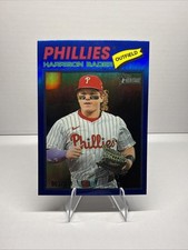 2026 Topps Heritage Harrison Bader Blue Chrome /150 Phillies