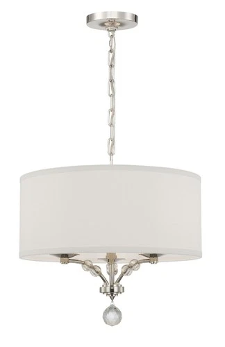 Crystorama Lighting Group 8005 Mirage 3 Light 18"W Pendant - Nickel - Picture 1 of 7