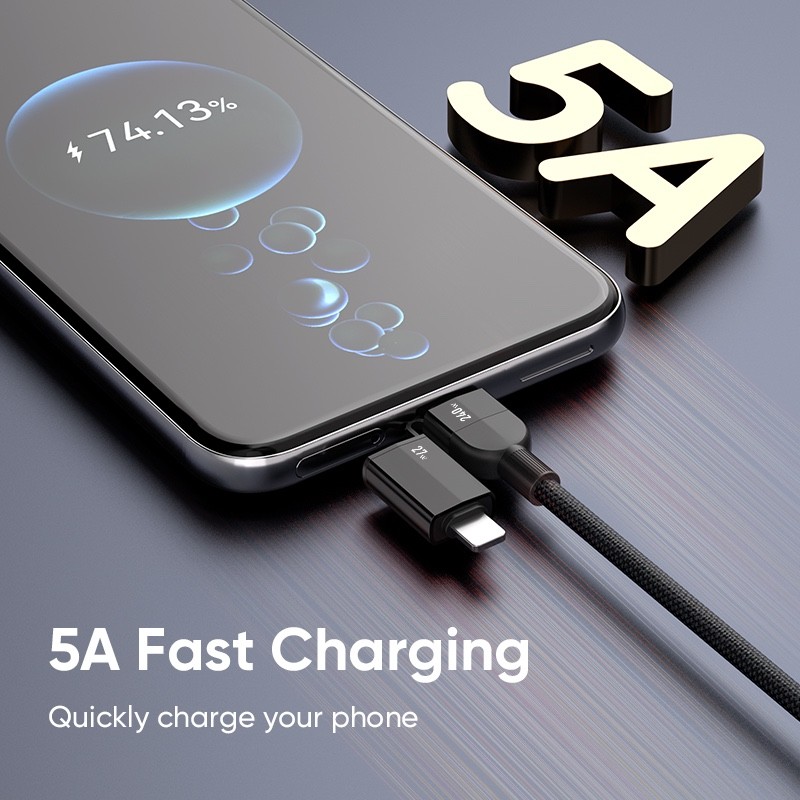 240W 4 in 1 Charging Cable iPhone 17 16 Android S26U USB Type C To iOS And USB C — image 7