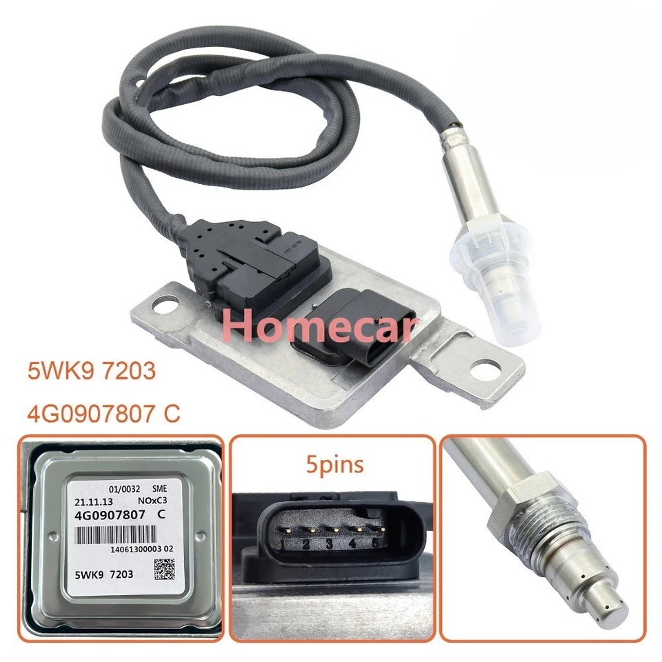 Rear Nox Sensor 4G0907807C For Audi A6 A7 Quattro 3.0 TDI Diesel Turbo 2014-16 - Image 2 of 4