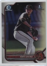 2022 Bowman Draft Chrome Refractor Nate Savino #BDC-163 0jk5