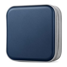 CD Case, 40 Capacity CD/DVD Case Holders Wallet Hard Plastic DVD Disc Cases Stor