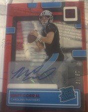 2022 Panini Clearly Donruss - Rated Rookie Red #54 Matt Corral 29/49 (RC)