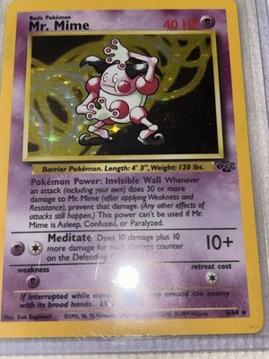 MR MIME Holo - 1999 Base Set Jungle | eBay