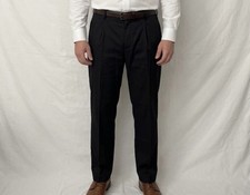 Amazon Essentials Men’s Classic Fit Black Pants 40W x 32L Stretch NWT(A820)