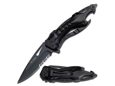 7.75"" Tac-Force Black Blade Spring Assisted Folding Knife