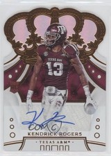 2020 Chronicles Draft Picks Crown Royale Signatures Kendrick Rogers #81 Auto s7f