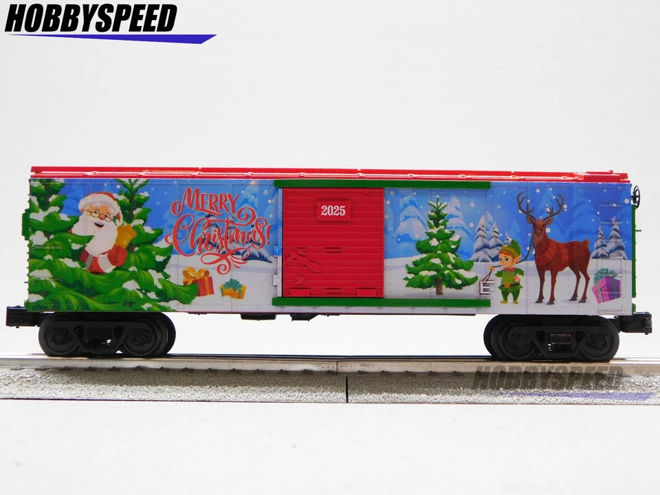 MTH RAILKING 2025 CHRISTMAS SANTA CLAUS BOXCAR #2025 O GAUGE train 30-71234 NEW - Image 3 of 4