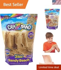 3lb Cra-Z-Sand - Fun Beach Sand for Ages 4 , Non-toxic Sensory Creativity