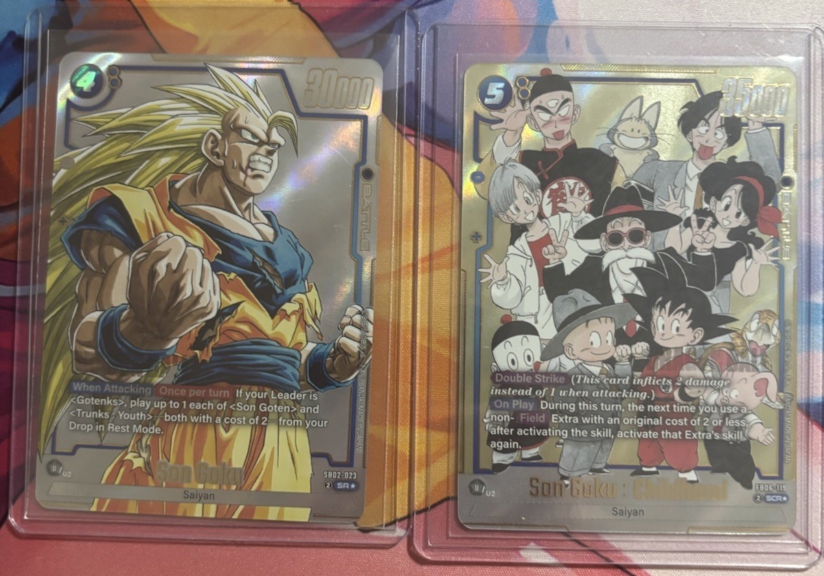 Dragon Ball Manga Booster Goku: Infancia FB06-119 SEC y SSJ3 Goku Arte Antiguo