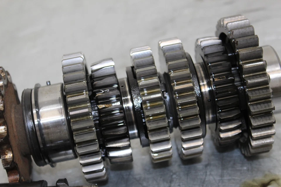 Yamaha YZFR6 YZF R6 2007 2006 07 06 transmisión OEM engranajes horquillas palanca de cambios de tambor Foto 4 de 4