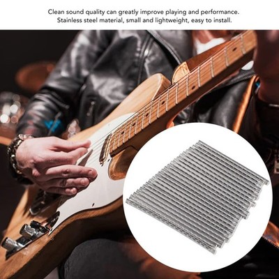 24Pcs Guitar Fret Wire 2.7mm 24 Frets Stainless Steel Fretwire Instrument