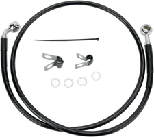 Drag Specialties Front Brake Line with Black Vinyl Coating for Harley XL