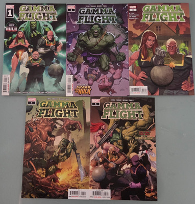 GAMMA FLIGHT #1-5 (2021) MARVEL COMICS FULL COMPLETE SERIES! SKAAR!!