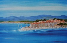 Anne-Marie BRIANTE: Vele, LITHOGRAFIA Firmata Numerata, 390 Ex, PROVENCE