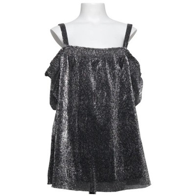 Next, Top, Größe: 168, Silber/Schwarz, Polyester, Einfarbig, Mädchen #Mmd