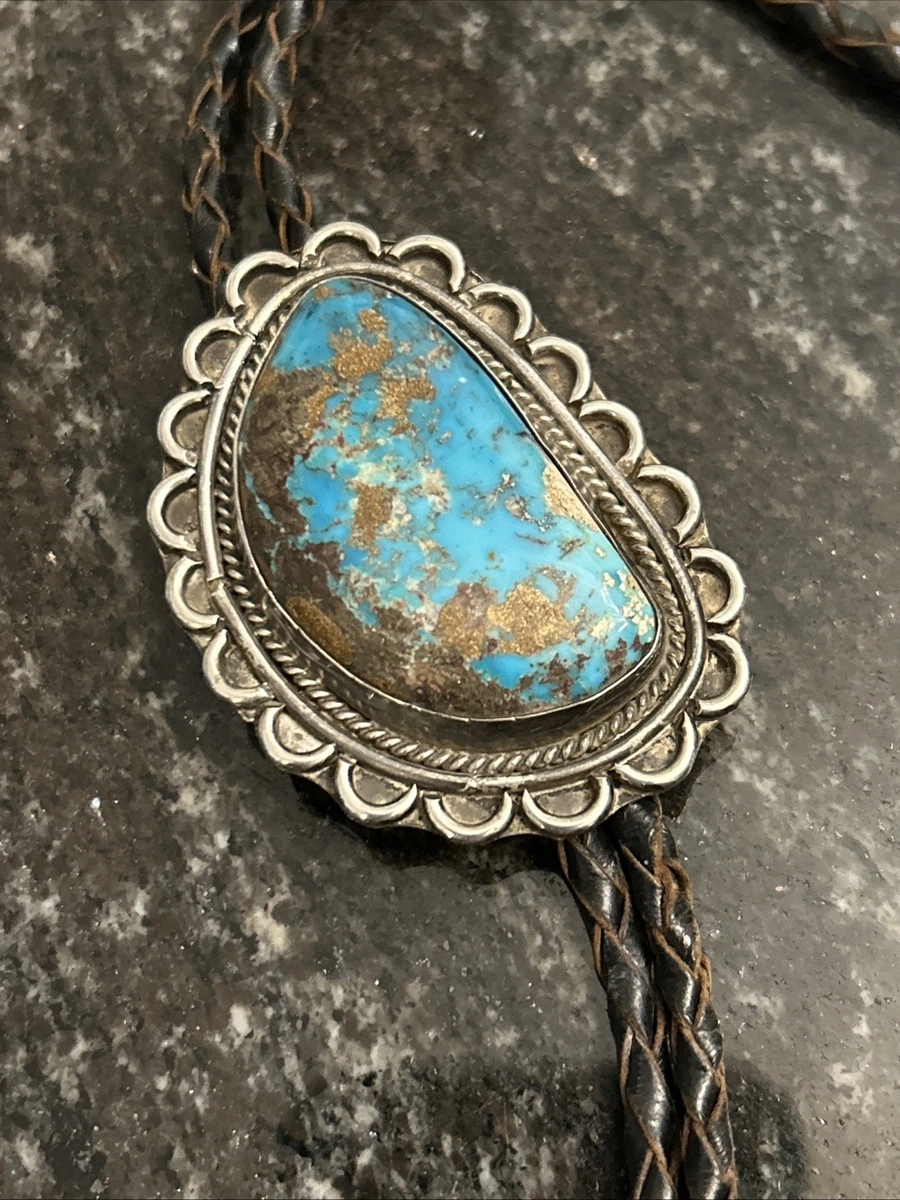 JEAN'S FRIEND Cravatta Bolo In Stile Western Con Ciondolo Ovale Argentato – Cordino In Pelle Regolabile, Per Uomo E Donna - 6